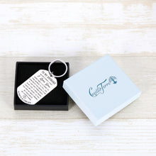 Load image into Gallery viewer, Anniversary Gif for Husband from Wife Soulmate Love Wedding Keychain Gifts Valentines Day Birthday Engagement Keychain Romantic for Him Man Hubby Lover Fiance Boyfriend
