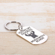 Load image into Gallery viewer, Funny Valentines Day Gifts for Him Men Boyfriend Husband from Girlfriend Wife Cute Weirdo with a Beardo Keychain for Dad Granddad Stepdad from Daughter Fathers Day Anniversary Birthday Gifts Keepsake
