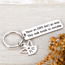 Load image into Gallery viewer, Memorial Keychains for Loss of Loved One Sympathy Gift for Loss of Father Mother Brother Sister Daughter Son Remembrance Grandma Grandpa for Grieving Friends Family
