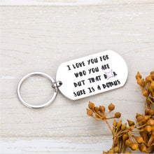 Load image into Gallery viewer, Funny Keychain for Boyfriend Husband Fiance Men Him I Love for Who You Are Keyring Lover Couple Jewelry Adult Humor Naughty Gag Gifts from Girlfriend Wife Anniversary Valentine's Day
