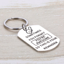 Load image into Gallery viewer, Funny Inspirational Keychain for Friend Bestie Coworker Boss Daughter Mom Teen Girls Kids BFF Student Men Women Thanksgiving Appreciation Gift Friendship Graduation Keychain Keyring
