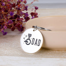 Load image into Gallery viewer, Father’s Day Keychain Gift for Daddy Stepfather Father in Law from Son kids wife bride Birthday Christmas Valentines Thanksgiving Day Gift Keyring jewelry Personalized Memorial keychain
