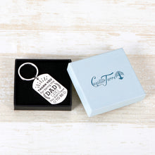 Load image into Gallery viewer, Dad Keychain from Daughter Son Father’s Day Gifts from Wife Kids Birthday Christmas Thanksgiving Day Key Ring Gifts for Dad Step Dad Bonus Dad
