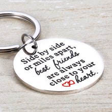 Load image into Gallery viewer, Best Friends Keychain Friendship Gifts for Teens Kids Women Men Best Friends Besties BFF Soul Sisters Long Distance Friendship Birthday Graduation Thanksgiving Day Gifts
