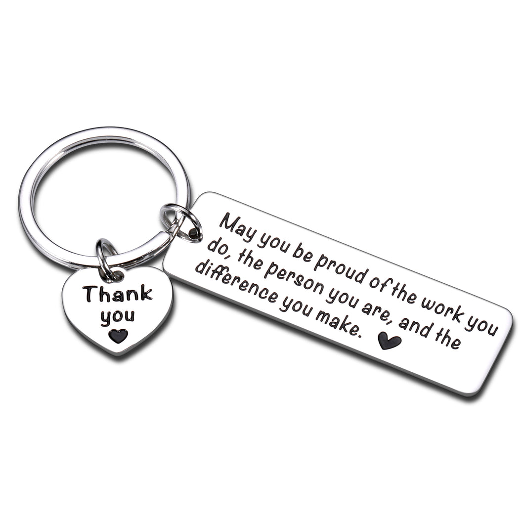 Colleague Appreciation Gifts Keychain for Coworker Employee Staff Men Women Boss Thank You Key Chain for Retirement Promotion Farewell Party Birthday Work Team Gifts Office Gifts for Goodbye Christmas