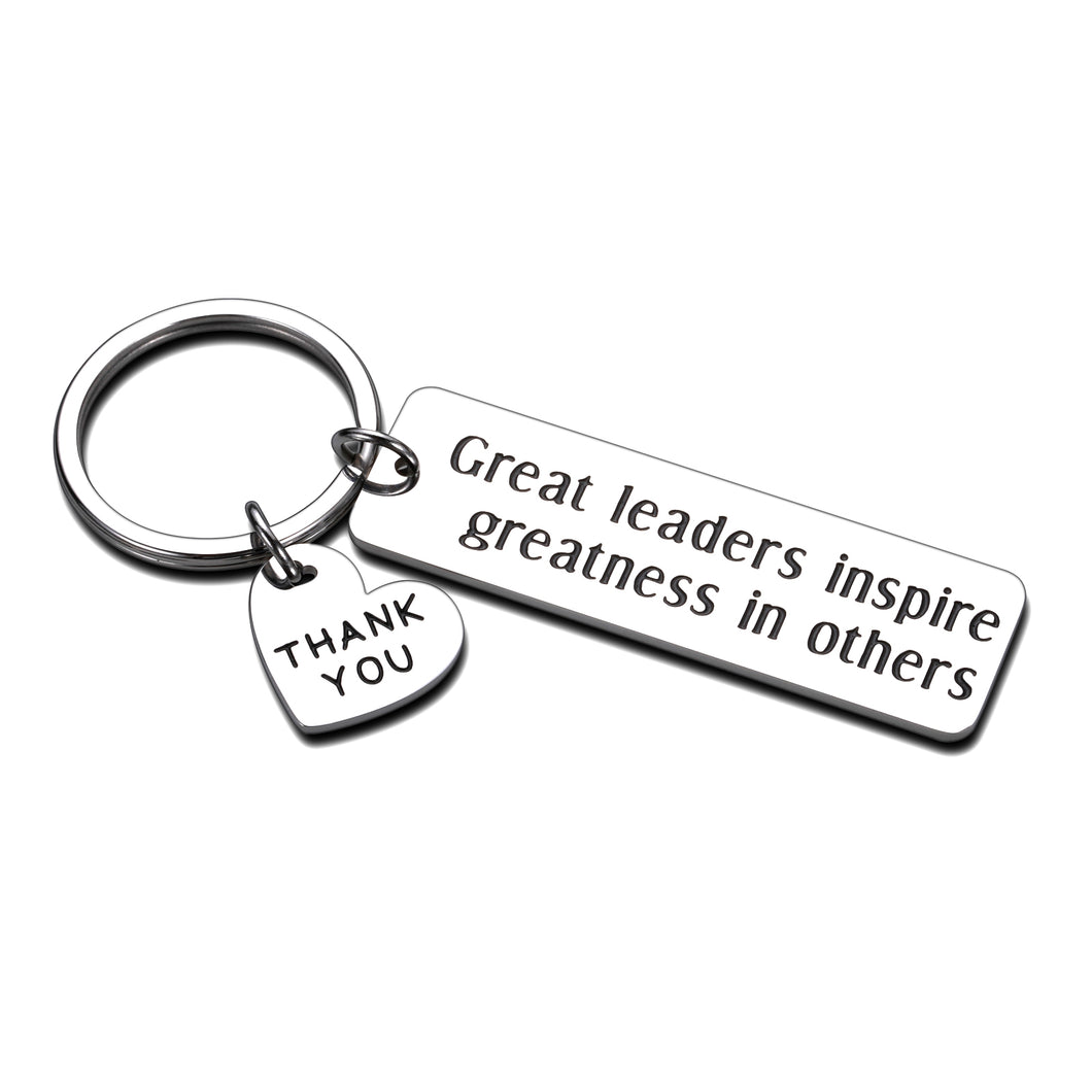 Boss Coworker Gifts Office Keychain for Leader Coach Supervisor Mentor Thank You Leaving Retirement Appreciation Gift for Manager Women Men Boss Day Birthday Christmas Keychain for Colleague Farewell