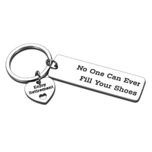 Load image into Gallery viewer, Coworker Retirement Keychain for Manager Leader Boss Stuff Employee Enjoy Retirement Leaving Gift for Driver Mailman Doctor Caseworker Nurse Teacher Vet Dentist Friend Women Men Her Him
