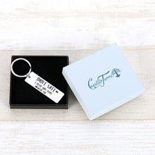 Load image into Gallery viewer, Husband Keychain Birthday Gift For Huaband Wife Boyfriend Girlfriend Fiance Couple Keychains Jewelry Couple Birthday Christmas Wedding Anniversary Valentines Gifts I Love You Keyring Silver

