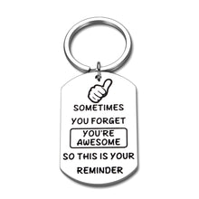 Load image into Gallery viewer, Funny Inspirational Keychain for Friend Bestie Coworker Boss Daughter Mom Teen Girls Kids BFF Student Men Women Thanksgiving Appreciation Gift Friendship Graduation Keychain Keyring
