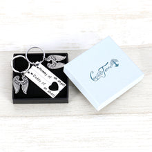 Load image into Gallery viewer, Loss Memorial Keychain Mommy and Daddy of An Angel Keychain Set Miscarriage Keepsake Remembrance Keychain for Dad Mom Men Women Baby Memorial Jewelry Sympathy Gift for Parents Infants Loss
