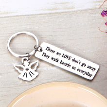 Load image into Gallery viewer, Memorial Keychains for Loss of Loved One Sympathy Gift for Loss of Father Mother Brother Sister Daughter Son Remembrance Grandma Grandpa for Grieving Friends Family
