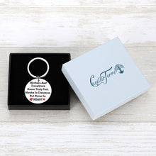 Load image into Gallery viewer, Daughter Keychain Keyring Inspirational Family Gifts from Mom Dad Father Mother for Daughter Son Women Girls Granddaughter Grandson Her Sentimental Keychain Birthday Graduation Gifs Keyring
