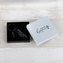 Load image into Gallery viewer, Drive Safe Keychain for Son Daughter Husband Dad Father Boyfriend I Love You Keychain Valentines Day Fathers day Birthday New Driver Trucker Gifts stocking stuffer 16 Teenager Gift
